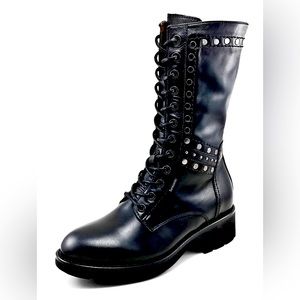 Nero Giardini Studded Combat Boot
